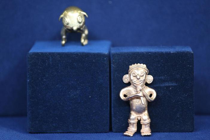Appraisal: Reproduction & Pre-Columbian Gold Figures, in New Orleans Hour 2.