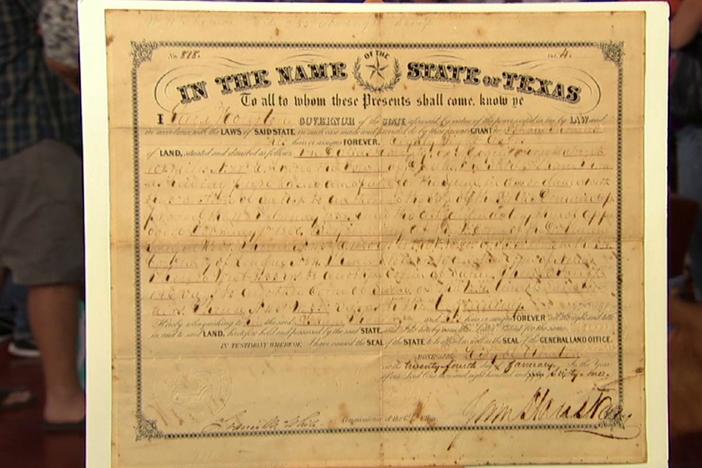 Appraisal: Sam Houston Land Grant 1861, from Corpus Christi Hour 1.