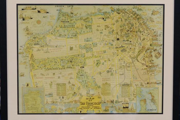 Appraisal: 1925 San Francisco Pictorial Map, from Junk in the Trunk 5, Hour 1.