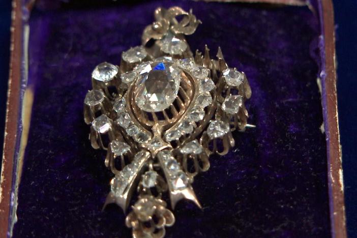 Appraisal: Eastern European Diamond Pin, from Charleston Hr 3.