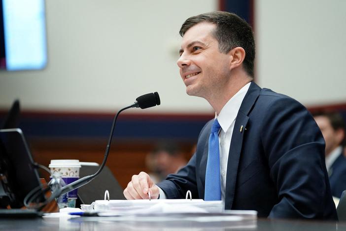 Pete Buttigieg discusses travel woes, supply chains, infrastructure and LGBTQ rights