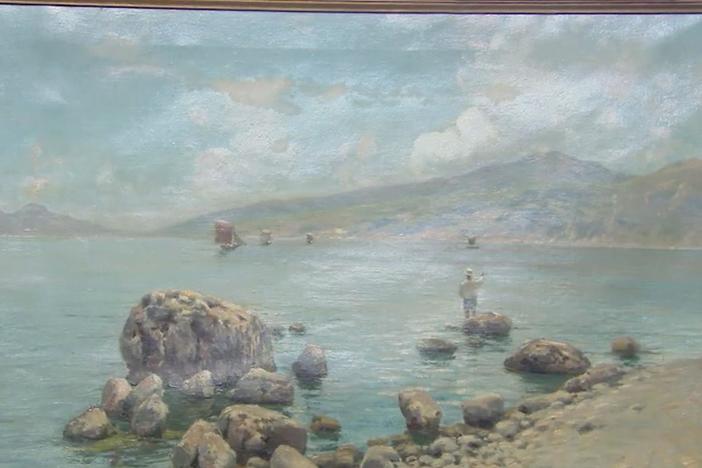 Appraisal: Holger Jerichau Painting, ca. 1895, from Bismarck Hr 3.