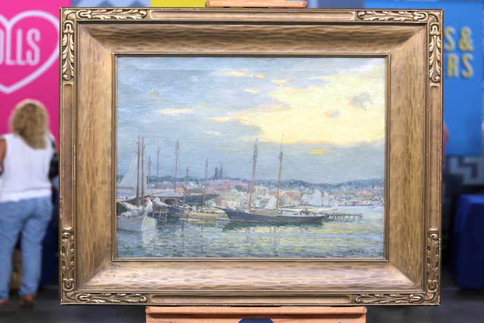 Appraisal: Wilson Irvine Oil Painting, ca. 1919 from Green Bay, Hour 2.