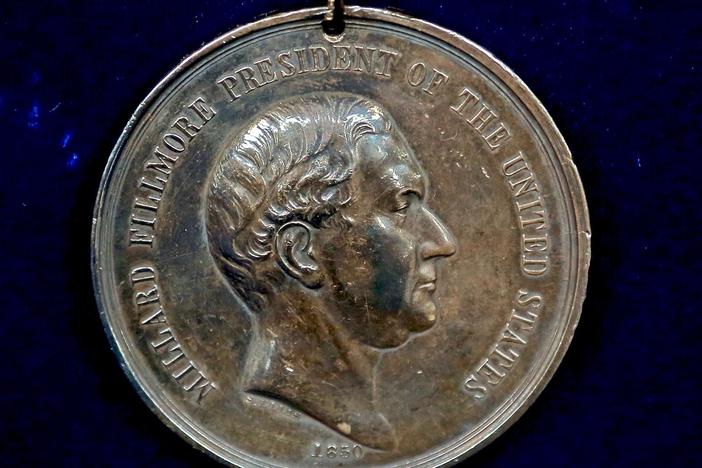 Appraisal: 1850 Millard Fillmore Peace Medal with Photo, from Detroit Hour 2.
