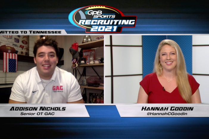 GPB’s Hannah Goodin talks to GAC OT Addison Nichols about his recruiting process.