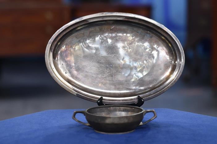 Appraisal: Hindenburg Bowl & Tray, ca. 1937, from New York City, Hour 2.
