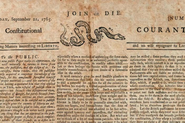 In 1765, England found a new way to raise money from the American colonies: The Stamp Act.