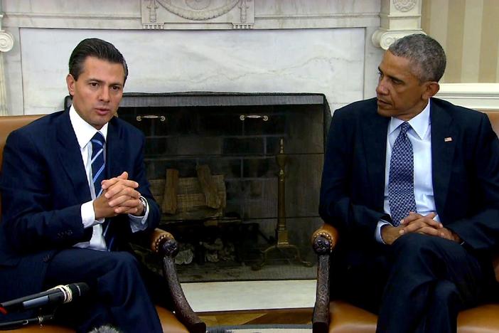 Mexico’s President Enrique Peña Nieto met with President Obama.