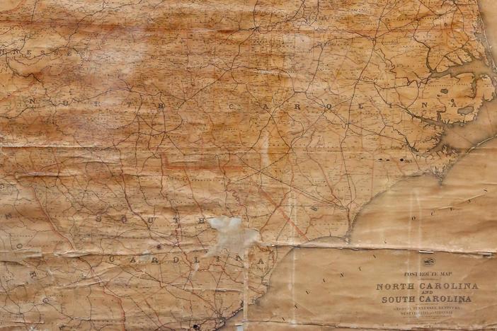 Appraisal: 1888 Post Office Wall Map, from Richmond Hour 1.