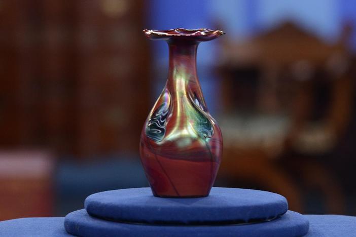 Appraisal: Rindskopf Glass Vase, ca. 1910, from Bismarck, Hour 3.
