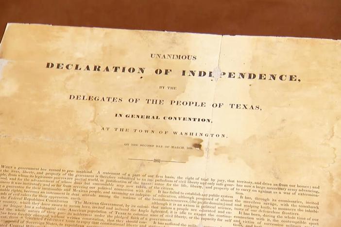 Field Trip: Texas Declaration of Independence Documents, from Austin, Hour 2.