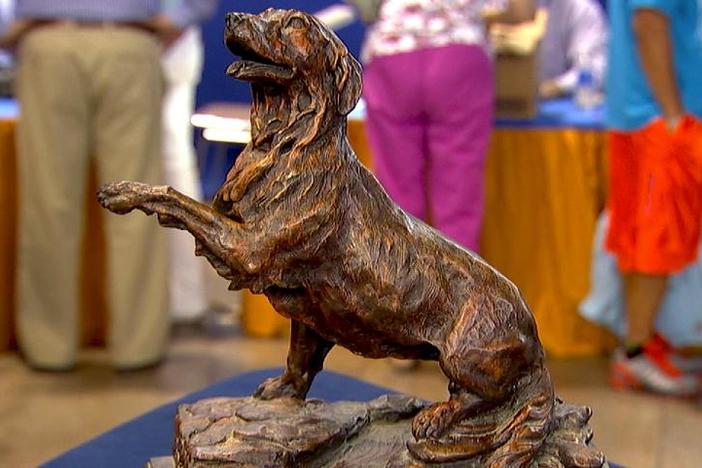 Appraisal: 20th-Century Walter Matia Bronze Dog, from Kansas City Hour 1.