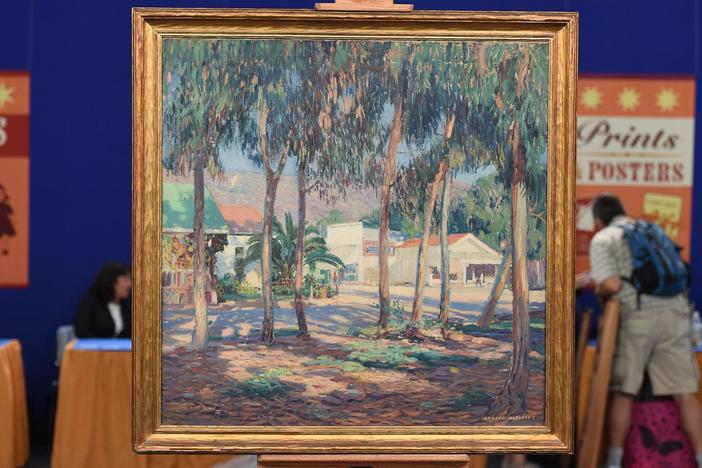 Appraisal: Joseph Kleitsch Oil Painting, ca. 1925, from New York City, Hour 2.