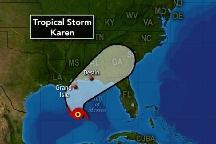 News Wrap: Tropical storm Karen closes in on the Gulf coast