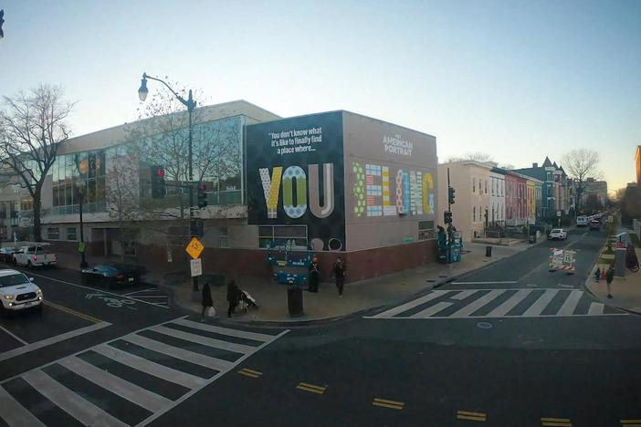 See a timelapse of how the PBS American Portrait mural in Washington, D.C. was created.