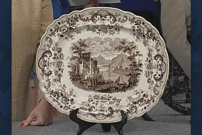 Appraisal: Staffordshire Platter, ca. 1825, from Vintage Charleston.