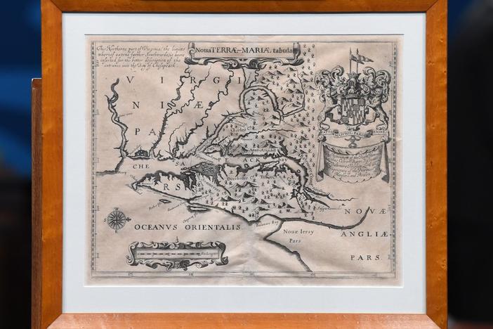Appraisal: 1671 "Lord Baltimore" Maryland Map, from Little Rock Hr 2.