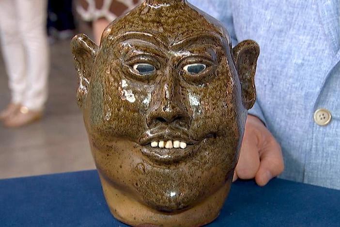 Appraisal: Lanier Meaders Face Jug, from Baton Rouge Hour 3.