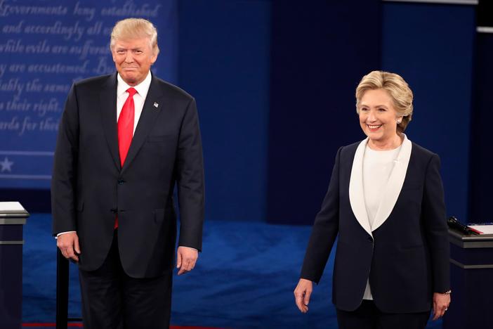 The second presidential debate between Hillary Clinton and Donald Trump.