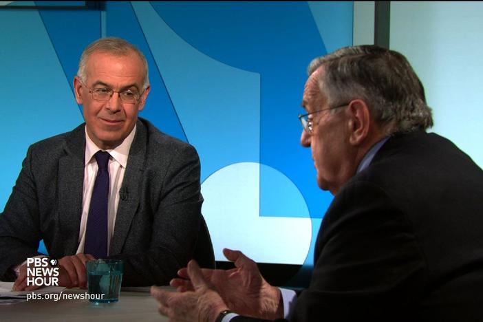 Mark Shields and David Brooks join Judy Woodruff to discuss the week in politics.