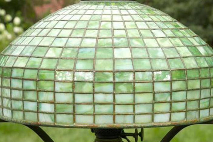 Appraisal: Tiffany Studios Geometric Table Lamp, ca. 1906