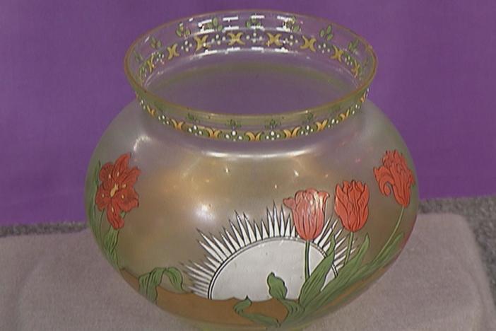 Appraisal: Fritz Heckert Glass Vase, ca. 1895, from Vintage St. Louis.
