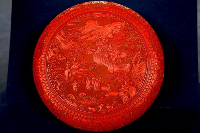 Appraisal: 18th-Century Chinese Cinnabar Lacquer Box, from Anaheim Hour 3.
