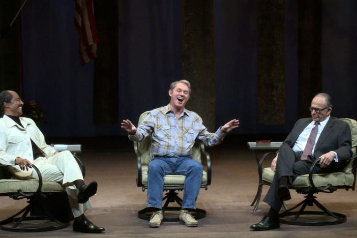 Judy Woodruff talks to the producer and award-winning playwright behind "Camp David."