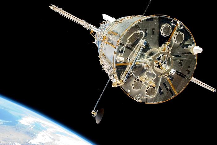 Follow the historic rescue of Hubble—the space telescope that unveiled the cosmos.