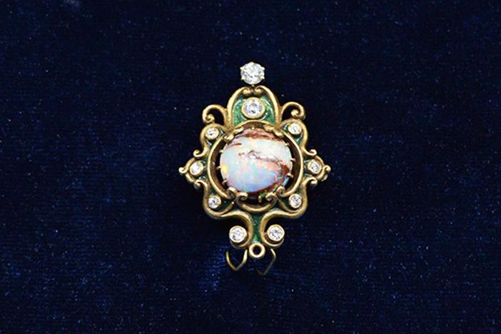 Appraisal: Marcus & Co. Opal Pin, ca. 1925, from Albuquerque, Hour 1.