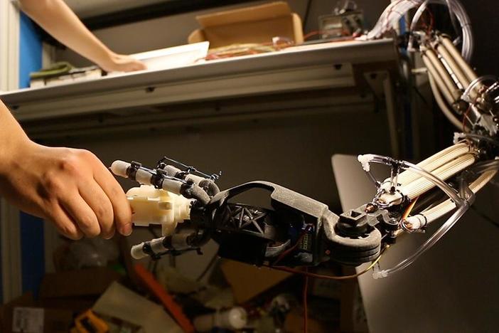 Engineers are making robots more human by turning them entirely flexible, inside and out.