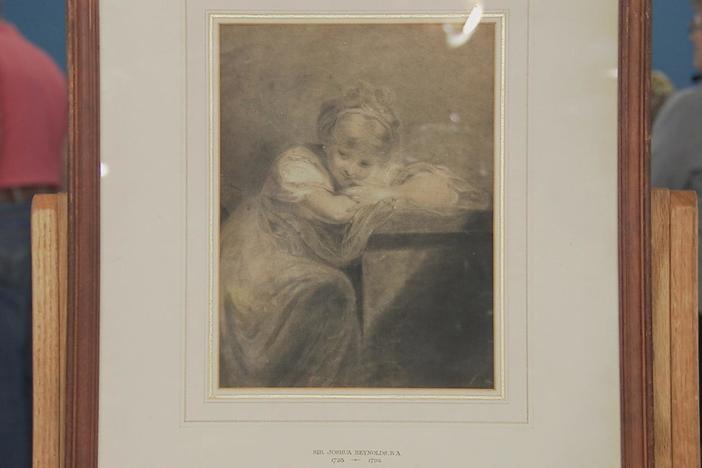 Appraisal: Joshua Reynolds-Attributed Drawing, ca. 1780, from Santa Clara, Hour 1.