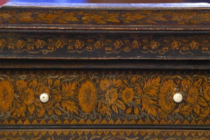 Appraisal: Regency Decoupage Jewel Cabinet, ca. 1810, from Cincinnati Hour 2.