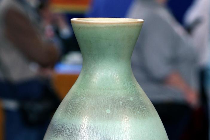 Appraisal: Mid-20th-Century Rörstrand Porcelain Vase, from Detroit Hour 3.