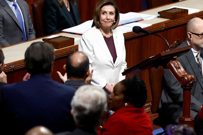 Pelosi steps down from Democratic leadership after Republicans win control of House