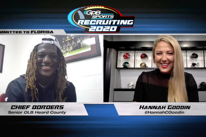GPB's Hannah Goodin interviews Heard County OLB Chief Borders about his recruiting process