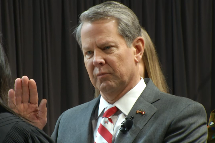 Governor Brian Kemp is inaugurated for a second term in a ceremony at Georgia State Univer