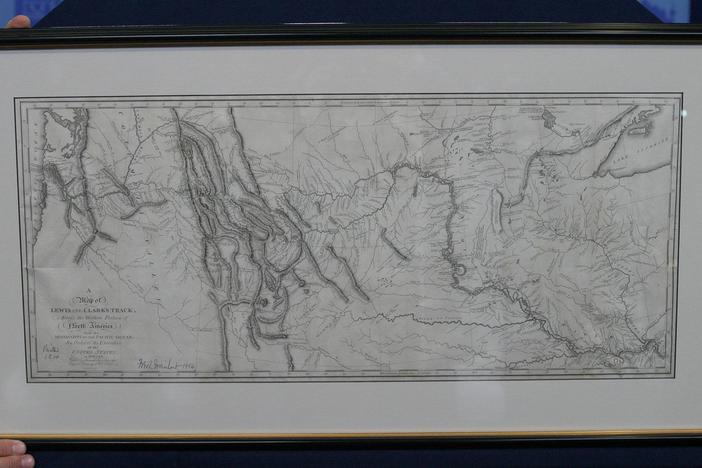 Appraisal: 1814 Meriwether Lewis & William Clark Map, from Treasures on the Move.