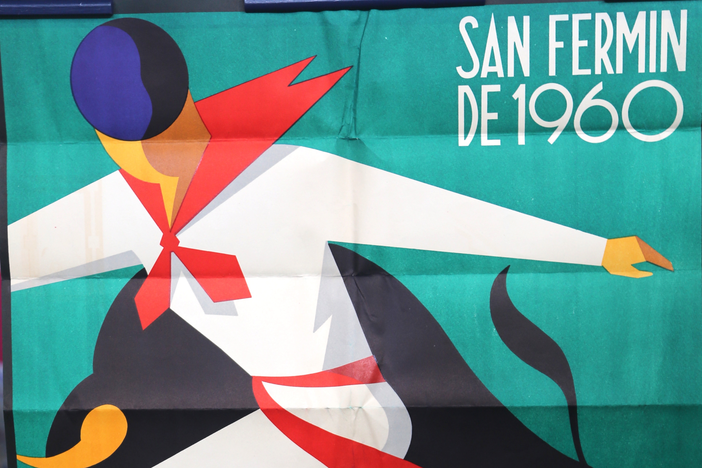 Appraisal: 1960 Pamplona San Fermín Festival Poster from Portland Hour 3