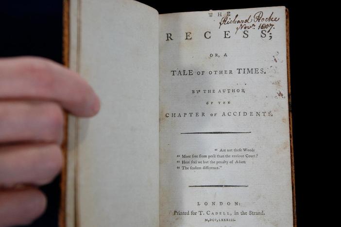 Appraisal: "The Recess" by Sophia Lee, 1783-1785