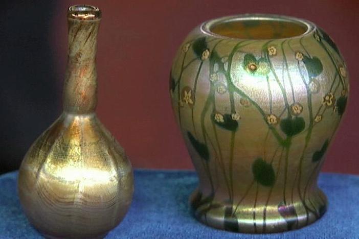 Appraisal: Four Tiffany Favrile Glass Vases, from Corpus Christi Hour 2.
