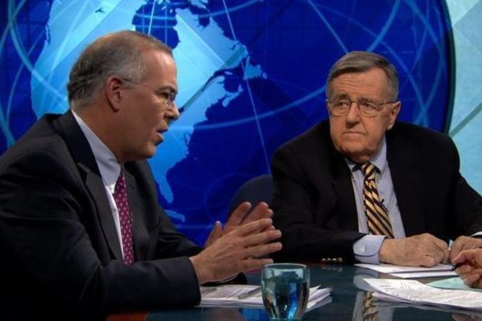 Shields, Brooks on Secretary Clinton on Syria and Romney, Santorum Infighting