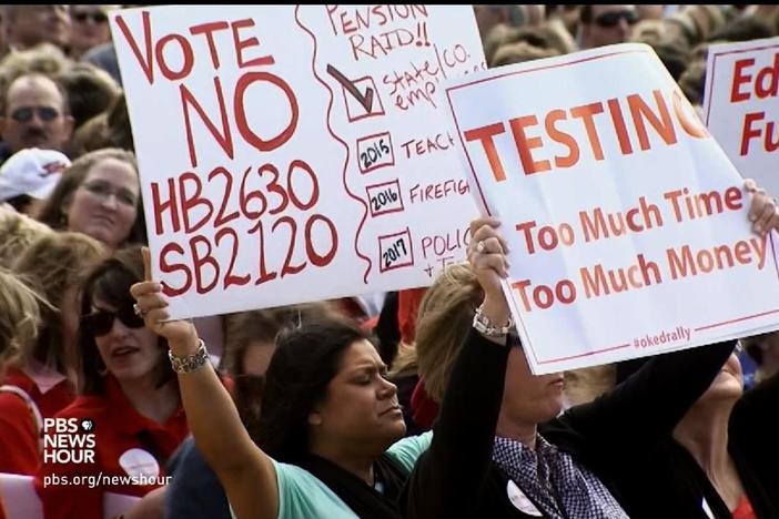40 Oklahoma teachers are tired of not being heard are trying to change things themselves.