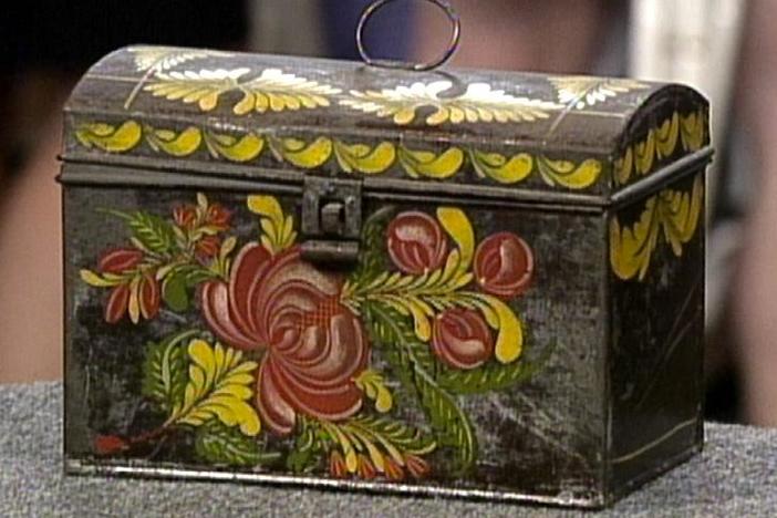 Appraisal: Toleware Deed Box, ca. 1835, from Vintage Rochester.