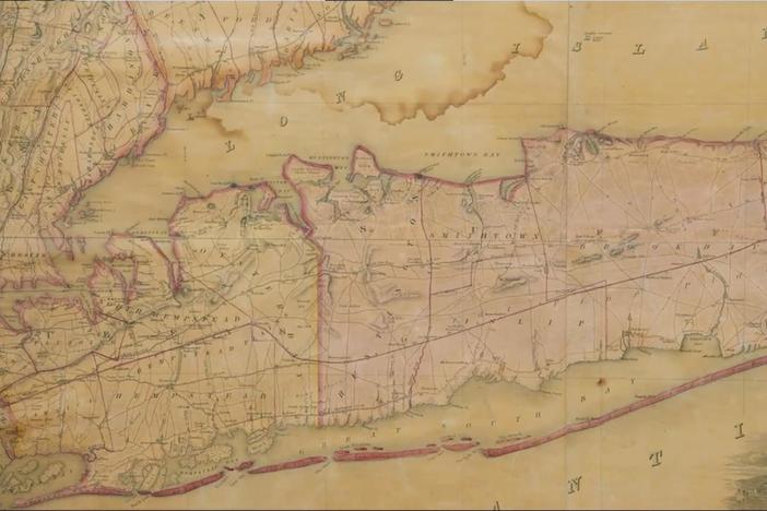 Appraisal: 1844 John Calvin Smith Long Island Wall Map