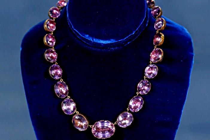 Appraisal: Amethyst Collet Necklace & Gold, Diamond Ring, from Kansas City Hour 1.