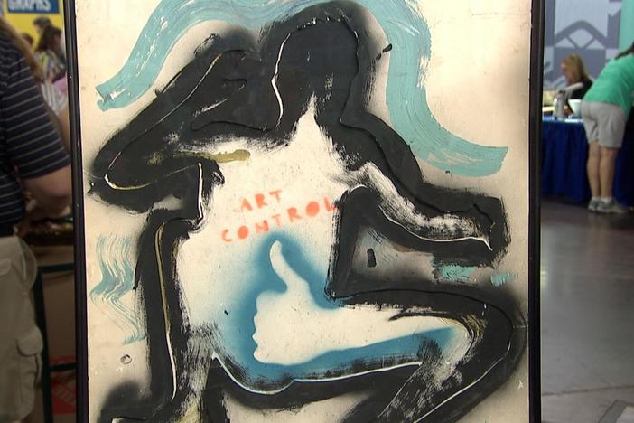 Appraisal: 1984 Paolo Buggiani Stencil, in Orlando Hour 1