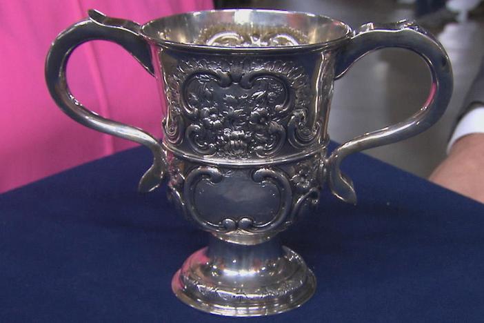Appraisal: English Silver Loving Cup, ca. 1750, from Birmingham, Hour 2.