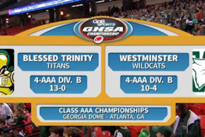 3A Championships The Blessed Trinity Titans vs. Westminster Wildcats