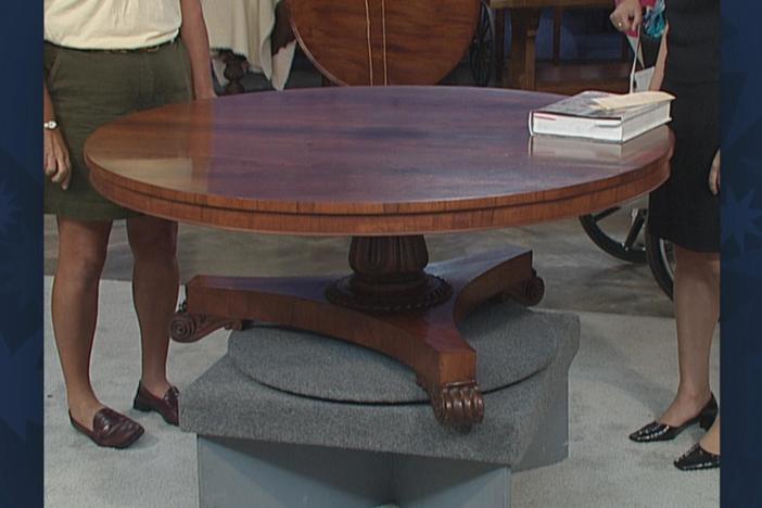 Appraisal: Regency Rosewood Table, ca. 1820, from Vintage Madison.